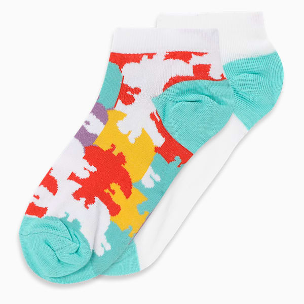 Puzzle Socks Pack of 2, Blue Turquoise, extralarge-IND