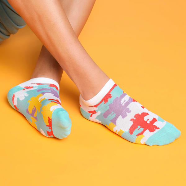 Puzzle Socks Pack of 2, Blue Turquoise, extralarge-IND