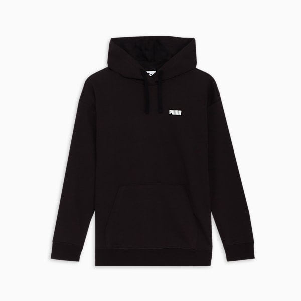 ウィメンズ ESS スモール ロゴ リラックスド フーディー, PUMA Black, extralarge-JPN
