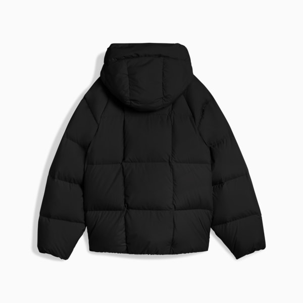 Chamarra tipo puffer de plumón con capucha para mujer, PUMA Black, extralarge