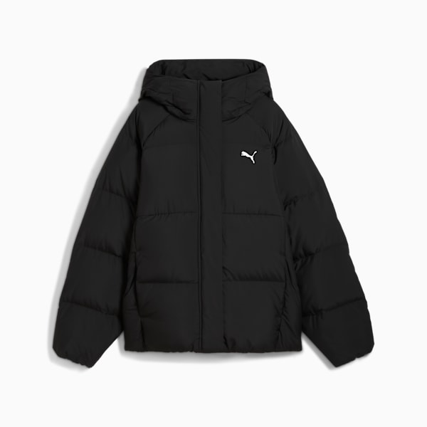 Outerwear Women's Hooded Down Puffer, PUMA Black, extralarge