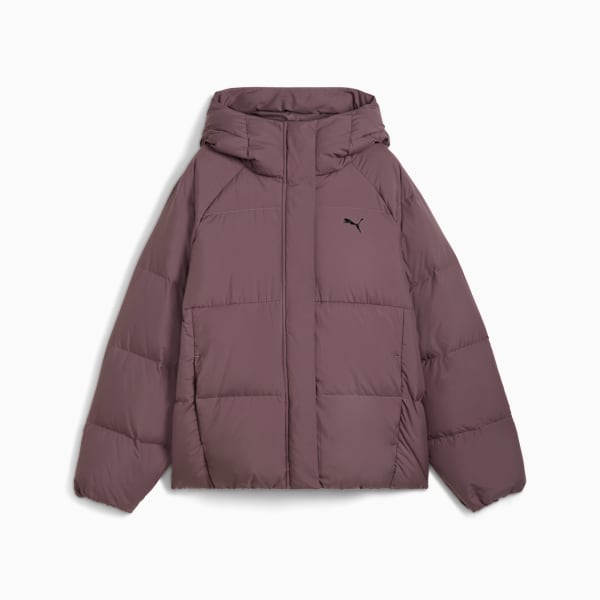Outerwear Women's Hooded Down Puffer, Raisin, extralarge