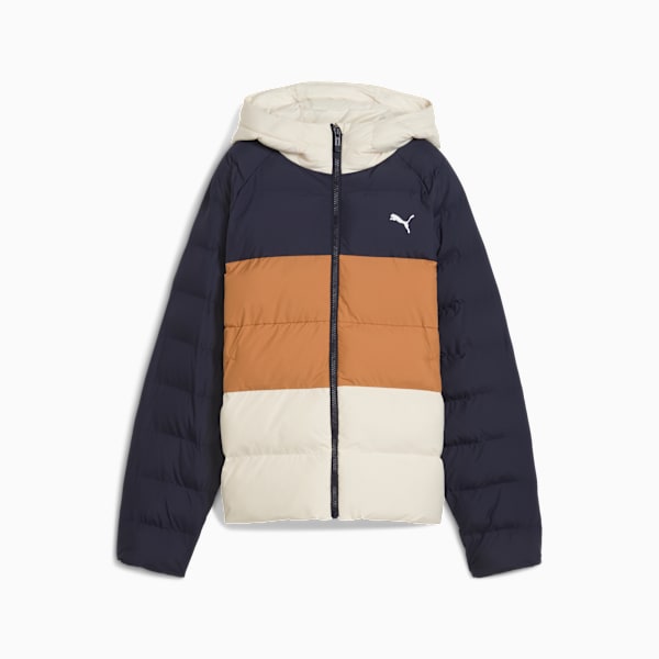 Hooded Puffer Jacket Youth, New Navy, extralarge