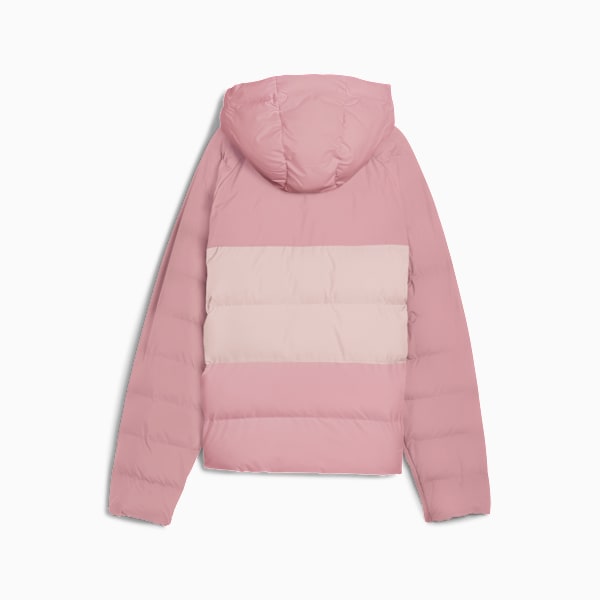 Synthetic Hooded Puffer Jckt Youth, Poised Pink, extralarge
