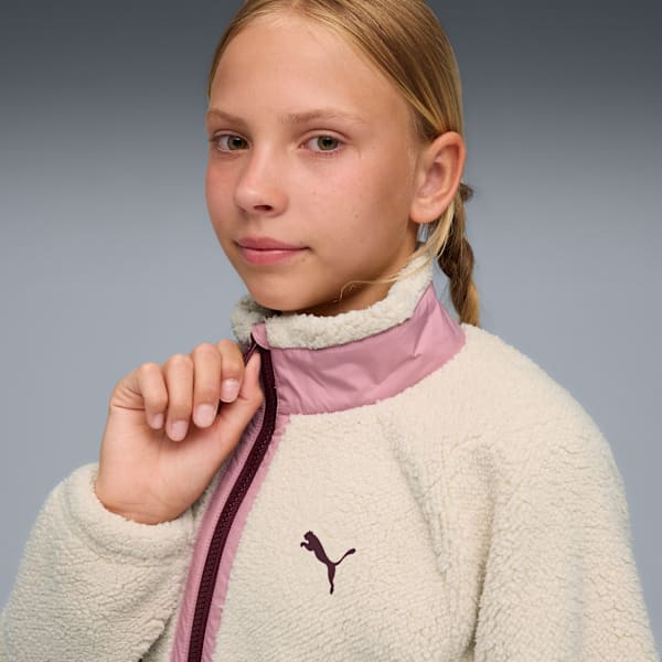 Hybrid Sherpa Jacket Youth, Alpine Snow, extralarge