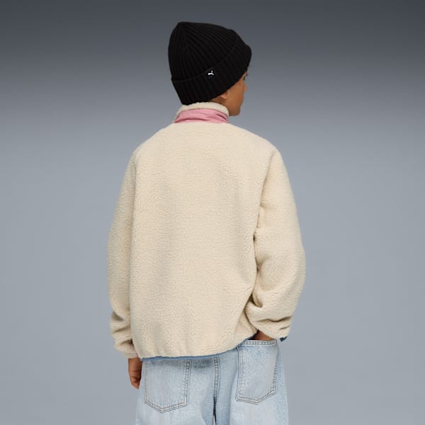 Hybrid Sherpa Jacket Youth, Alpine Snow, extralarge