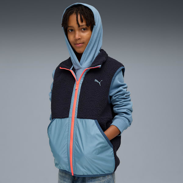 Hybrid Sherpa Vest Youth, New Navy, extralarge