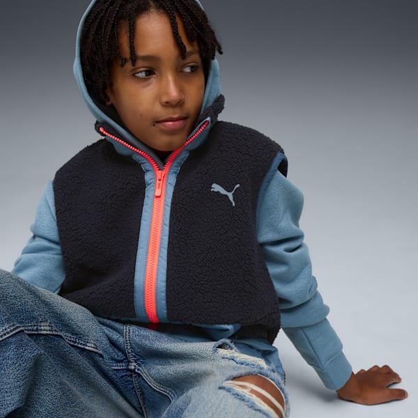 Hybrid Sherpa Vest Youth, New Navy, extralarge