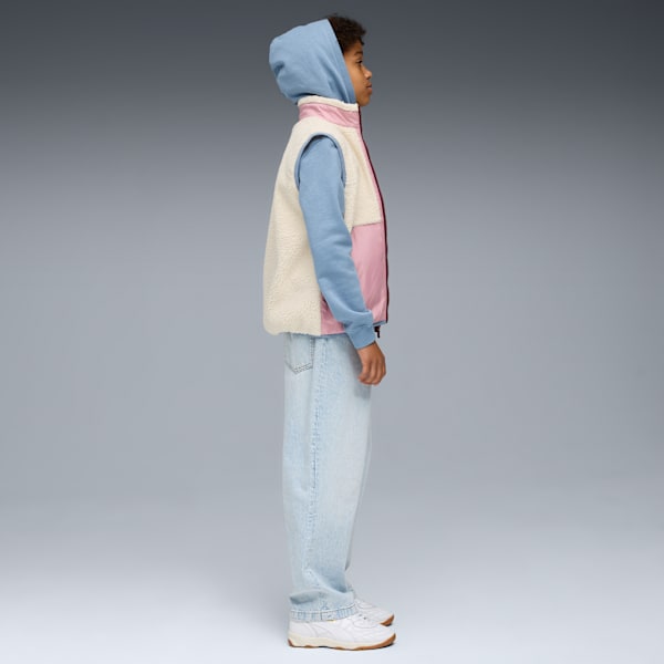 Hybrid Sherpa Vest Youth, Alpine Snow, extralarge