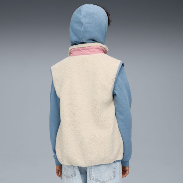 Hybrid Sherpa Vest Youth, Alpine Snow, extralarge