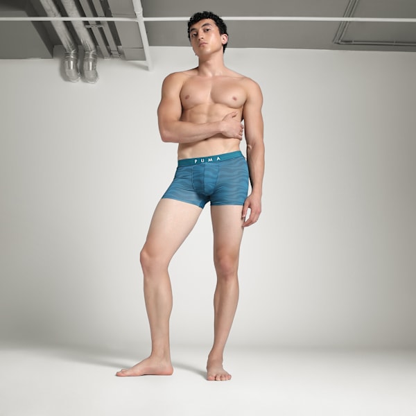Nyl Men's Printed Trunk, Blue Coral-Corsair-PUMA White, extralarge-IND