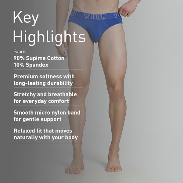 Supima Men's Briefs, PUMA Team Royal, extralarge-IND
