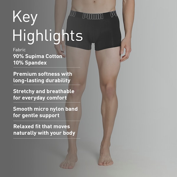 Supima Men's Trunks, PUMA Black, extralarge-IND