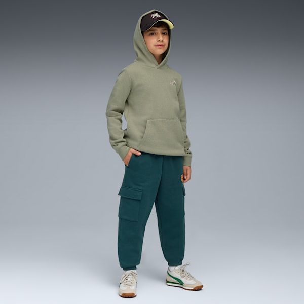 MID90s Cargo Sweatpants Youth, Green Terrain, extralarge