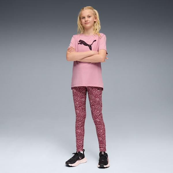 TRAIN ALL DAY Essentials Girls Graphic T-shirt, Poised Pink, extralarge-IND