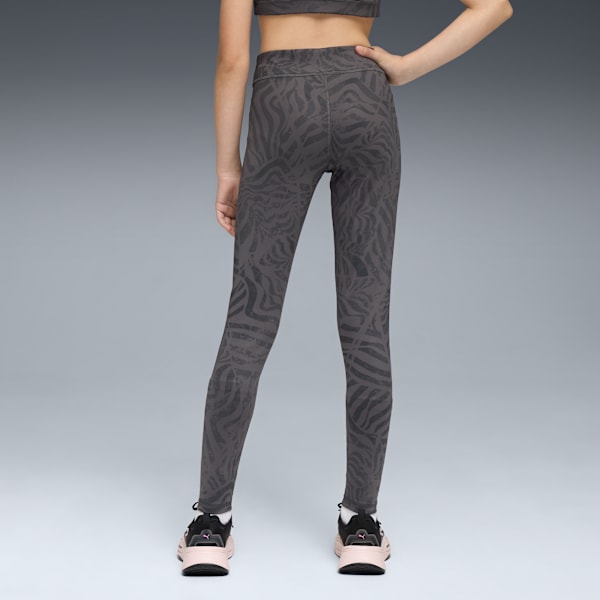 TAD Essentials All-Over Print Tights Youth, PUMA Black, extralarge