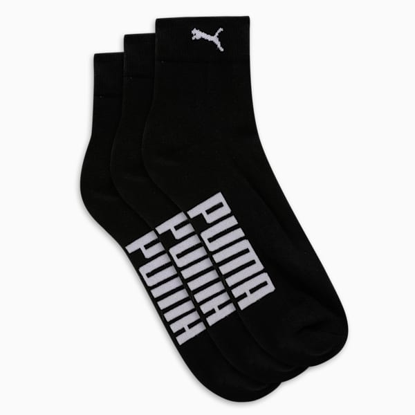 Half Terry Ankle-Length Socks Pack of 3, PUMA Black-PUMA Black-PUMA Black, extralarge-IND