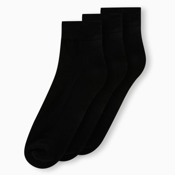 Half Terry Ankle-Length Socks Pack of 3, PUMA Black-PUMA Black-PUMA Black, extralarge-IND