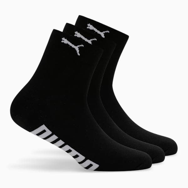 Half Terry Ankle-Length Socks Pack of 3, PUMA Black-PUMA Black-PUMA Black, extralarge-IND