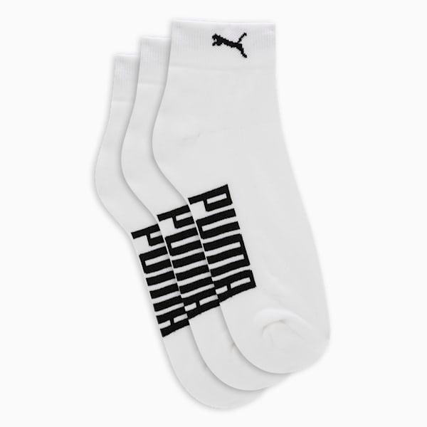 Half Terry Ankle-Length Socks Pack of 3, PUMA White-PUMA White-PUMA White, extralarge-IND