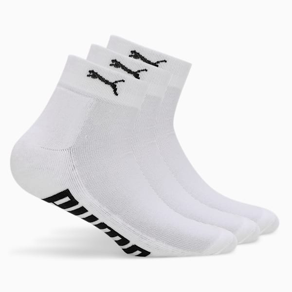 Half Terry Ankle-Length Socks Pack of 3, PUMA White-PUMA White-PUMA White, extralarge-IND