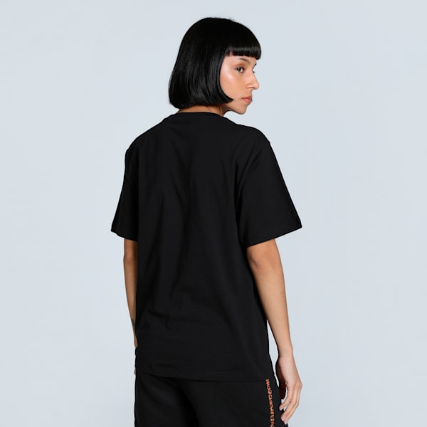 Graphic Animal Women's Relaxed Fit Tee, PUMA Black, extralarge-IND