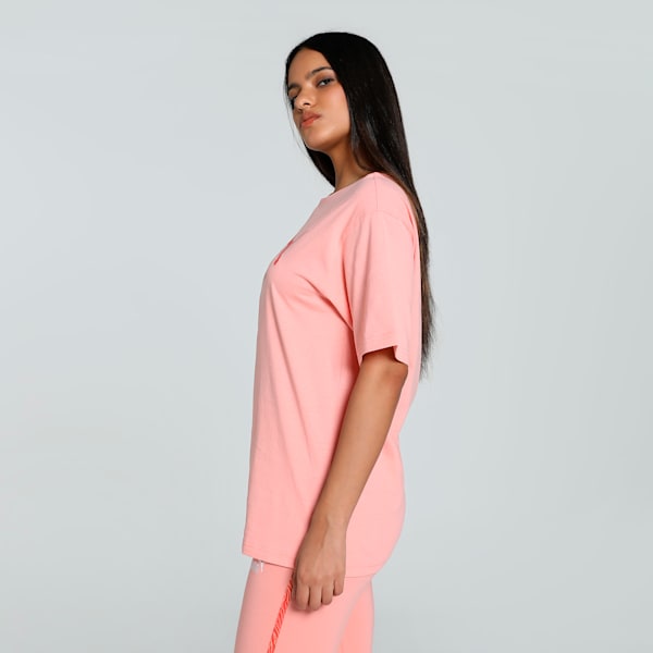 Graphic Animal Women's Relaxed Fit Tee, Pink Fruit, extralarge-IND