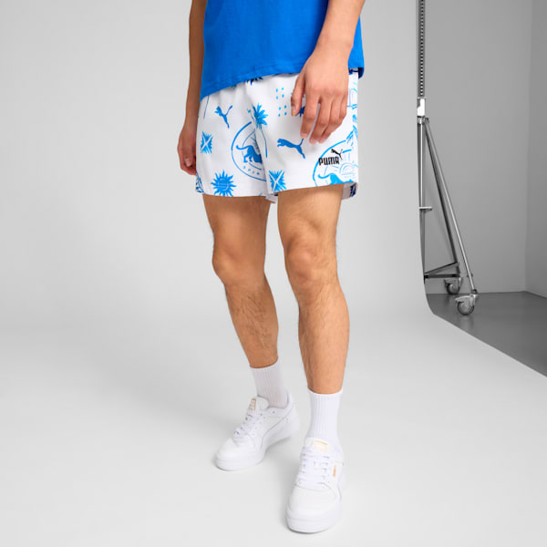 Shorts para hombre Palm Resort, PUMA White, extralarge