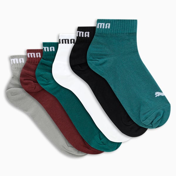 Quarter Plain Socks Pack of 6, Glacial Gray, extralarge-IND