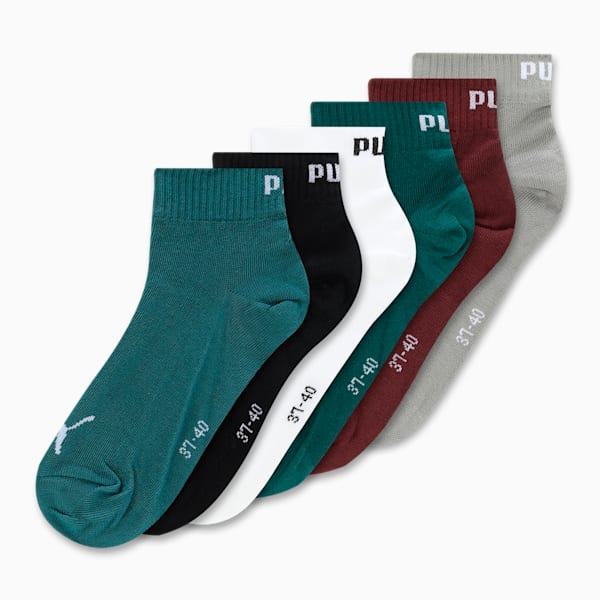 Quarter Plain Socks Pack of 6, Glacial Gray, extralarge-IND