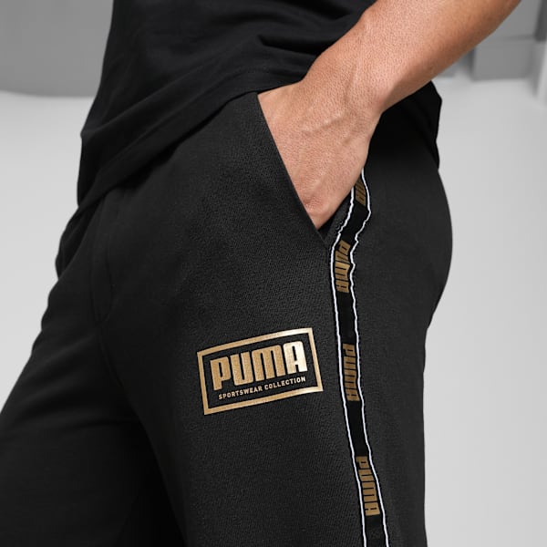Essentials Tape Details Men’s Regular Fit Rain Pants, PUMA Black, extralarge-IND