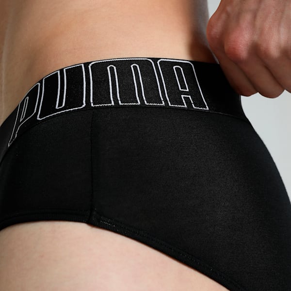 Bamboo Men's Briefs, PUMA Black-PUMA White, extralarge-IND