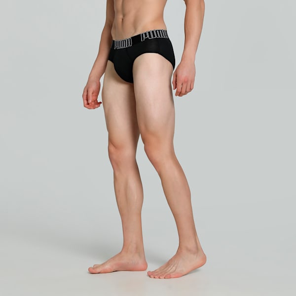 Bamboo Men's Briefs, PUMA Black-PUMA White, extralarge-IND