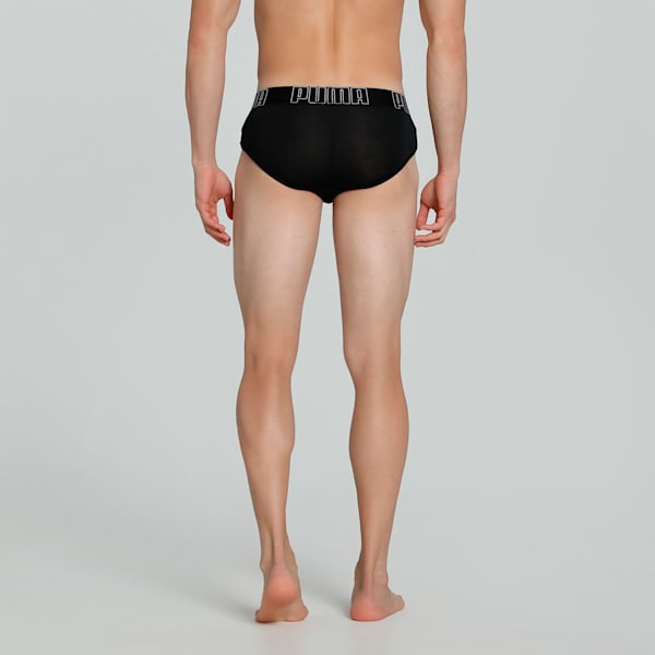 Bamboo Men's Briefs, PUMA Black-PUMA White, extralarge-IND