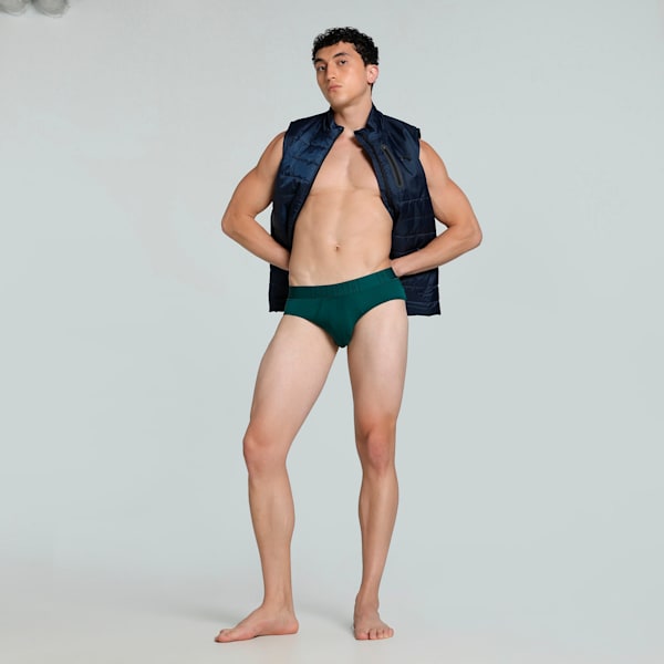 Bamboo Men's Briefs, Deep Teal-PUMA Black, extralarge-IND