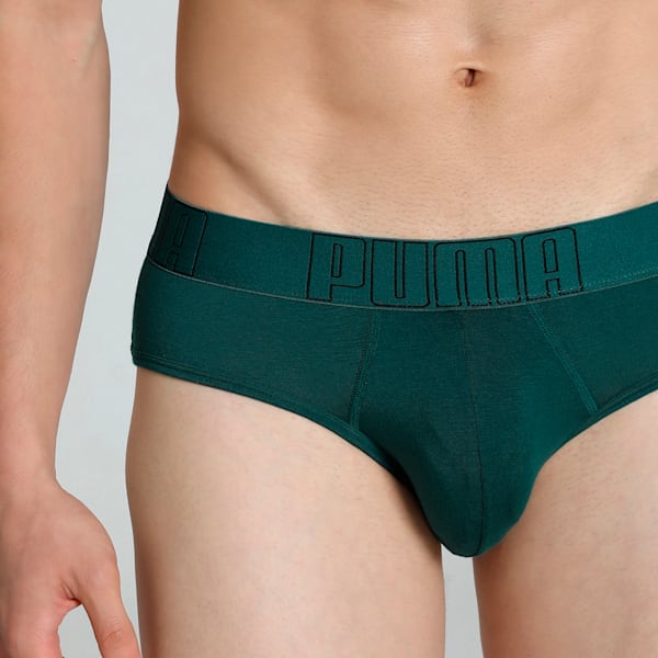 Bamboo Men's Briefs, Deep Teal-PUMA Black, extralarge-IND