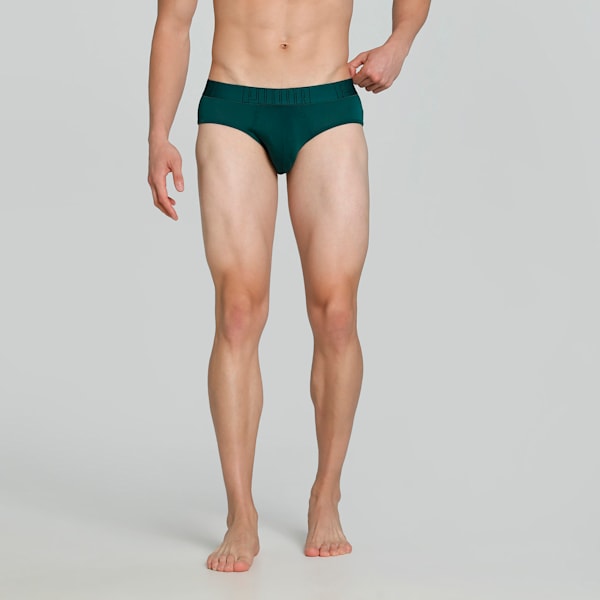 Bamboo Men's Briefs, Deep Teal-PUMA Black, extralarge-IND