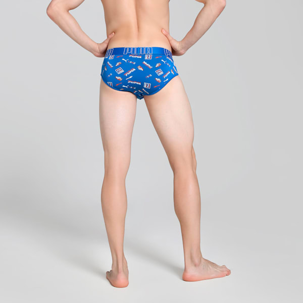 Bamboo Men's Printed Briefs, PUMA Team Royal-PUMA White, extralarge-IND