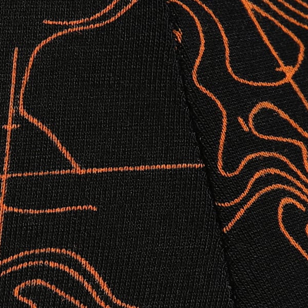 Bamboo Men's Printed Briefs, PUMA Black-Rickie Orange, extralarge-IND
