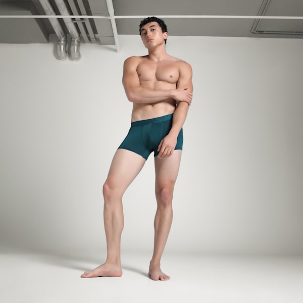 Bamboo Men's Trunks, Deep Teal-PUMA Black, extralarge-IND