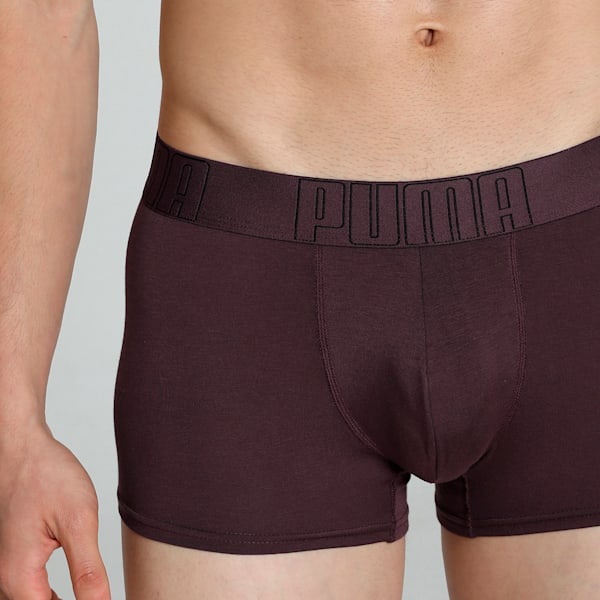 Bamboo Men's Trunks, Aubergine-PUMA Black, extralarge-IND