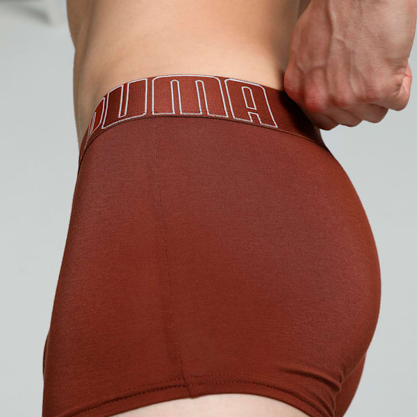 Bamboo Men's Trunks, Warm Chestnut-PUMA White, extralarge-IND