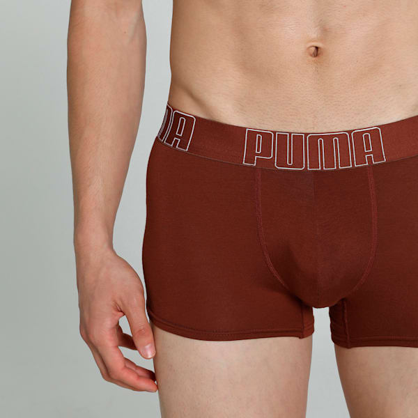 Bamboo Men's Trunks, Warm Chestnut-PUMA White, extralarge-IND