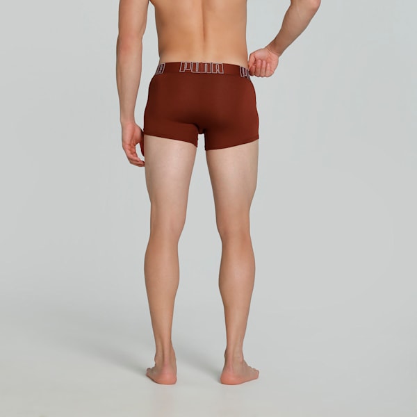 Bamboo Men's Trunks, Warm Chestnut-PUMA White, extralarge-IND