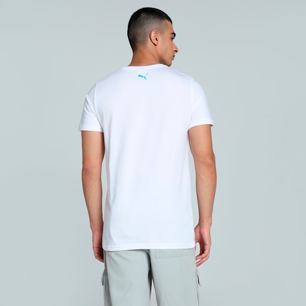 Men's Logo Graphic Slim Fit Tee, PUMA White, extralarge-IND
