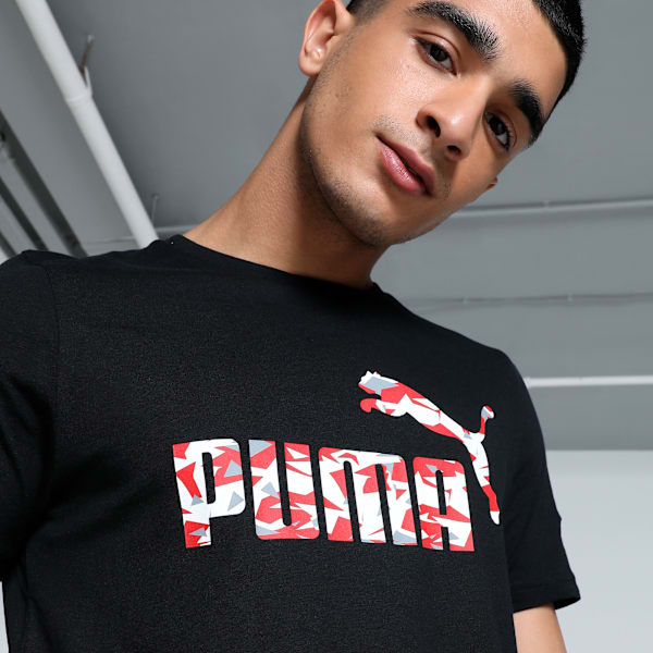 No.1 Logo Graphic Men's Slim Fit Tee, PUMA Black, extralarge-IND