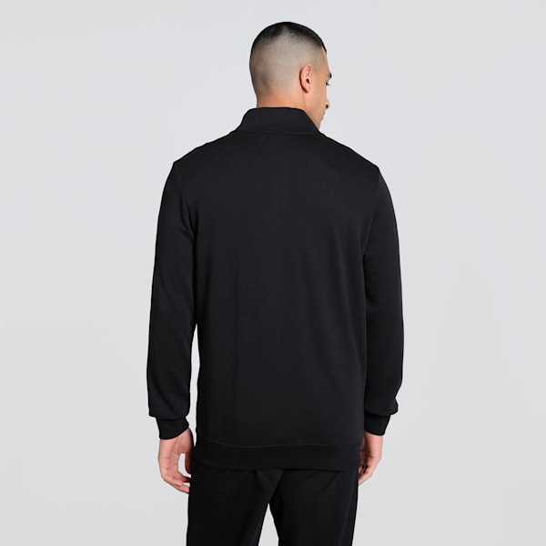 ESS Logo Mens Slim Fit Track Jacket, PUMA Black, extralarge-IND