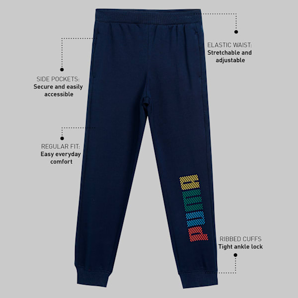 Youth Graphic Pants, PUMA Navy, extralarge-IND