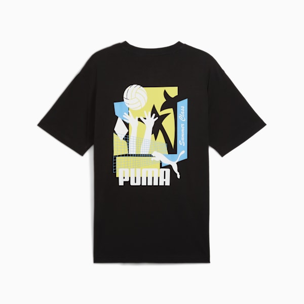 メンズ グラフィックス サマー スポーツ 半袖 Tシャツ, PUMA Black, extralarge-JPN