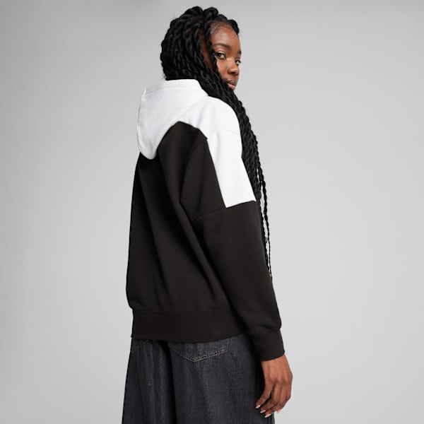 Around The Block Hoodie Women, PUMA Black, extralarge